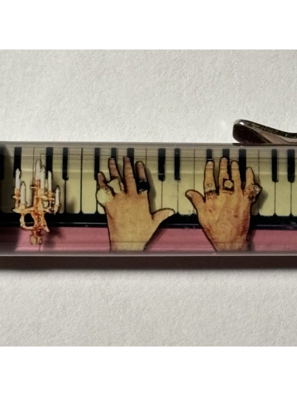 Liberace Museum Las Vegas Floaty Pen Hands Move on Piano Keys Candelabras Rings